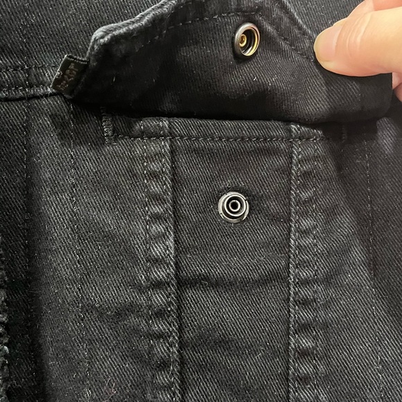Levi’s Original Sherpa Trucker Jacket Black Denim size M - Picture 8 of 16